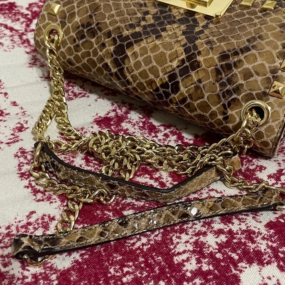 Michael Kors Snake Print Shoulder Bag